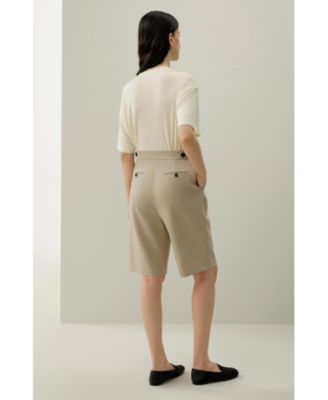 Women's Wool-Silk Bermuda