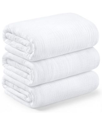 3-Pack Lyra Muslin Swaddle Blankets for Newborns, Large Cotton Nursery Baby Blankets, Soft & Breathable