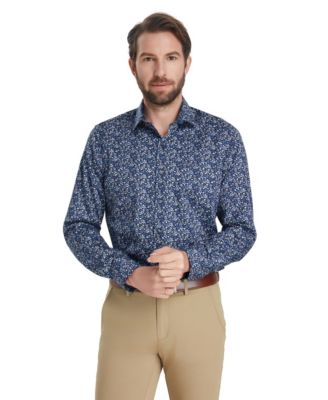 Men's Slim-Fit Pencil Floral Dress Shirt