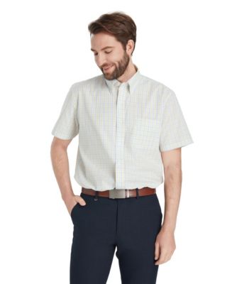 sam's club men's dress shirts Nick Graham Men's Modern Fit Traveler Dress Shirt