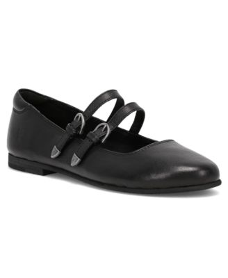 Women's Carson Multi Strap Mary Jane Leather Flats
