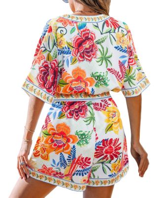 Women's Jet Lag Floral Romper
