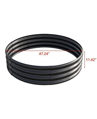 Galvanized Metal Raised Garden Bed Planter Box