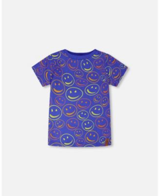 Big Boys ganic Cotton Jersey T-Shirt Smiley Print