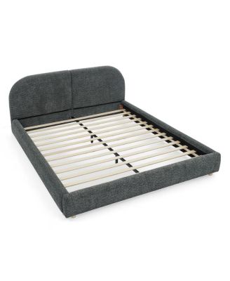 Queen Size Upholstered Bed Frame, Modern Minimalist