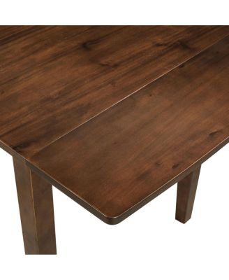 3-Piece Wood Drop Leaf Breakfast Nook Dining Table Set