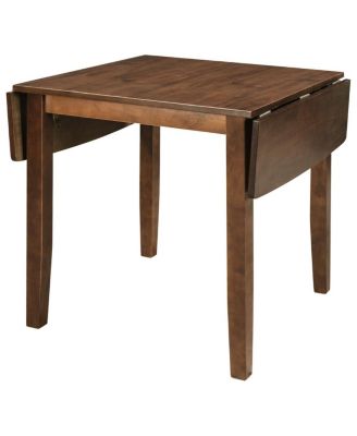 3-Piece Wood Drop Leaf Breakfast Nook Dining Table Set