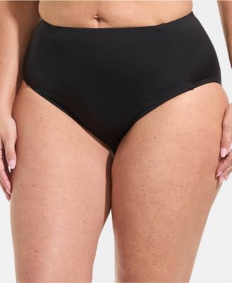 Plus Size Mid Rise Bikini Bottoms