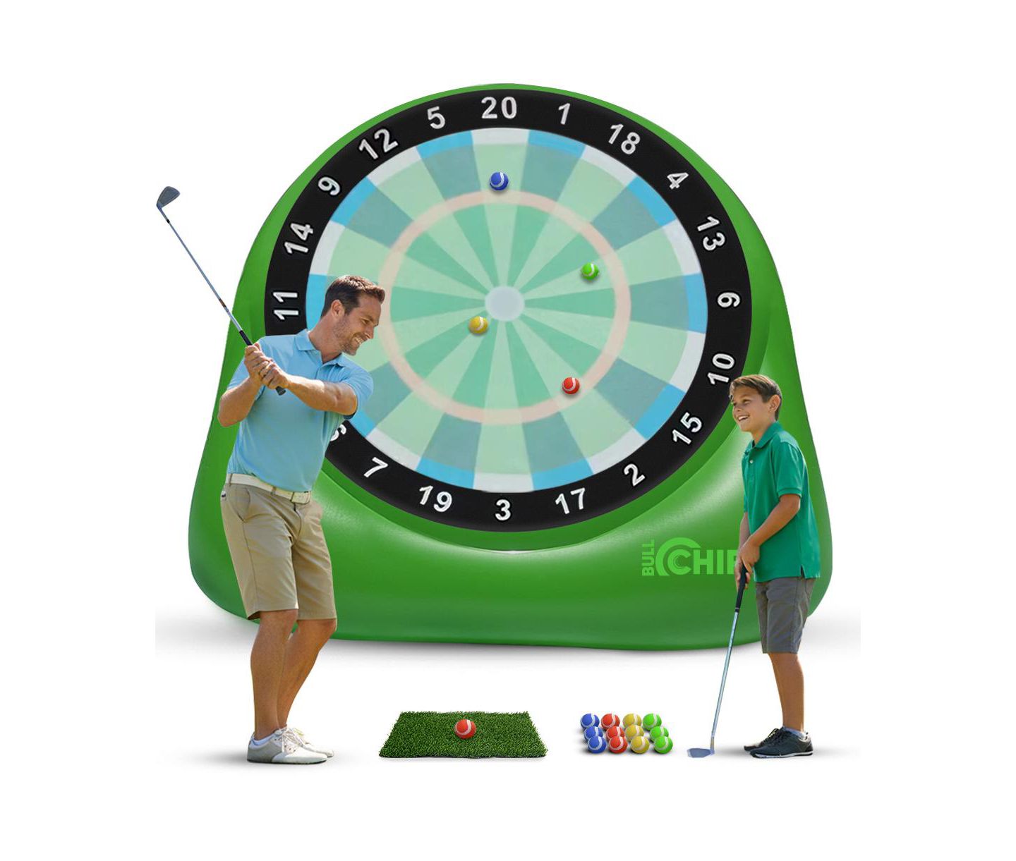 Детская игрушка SWOOC Xl Bull Chipper Giant Golf-and-Darts Game with 10+ Games, For 2-8 Players, Ages 5 & Up, цвет: Зелёный — фото 1