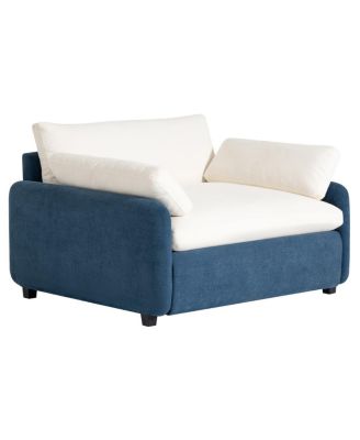 Oversized Chenille Sofa Chair, Wide Seat Accent Chair, Modern Upholstered Armchair