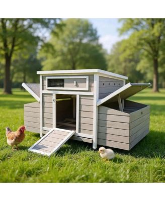 58" Fir Wood Outdoor Storage