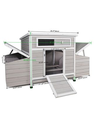 58" Fir Wood Outdoor Storage