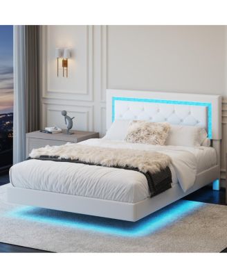 Bed Frame with LED Headboard