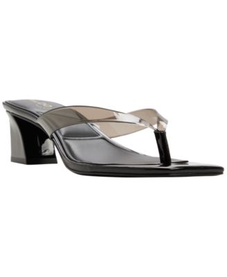 Women's Adryanna Block Heel Thong Sandals