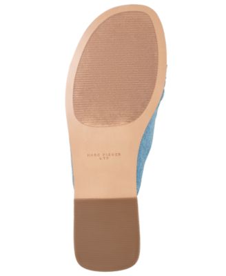 Women's Dalani Ornamented Ruched Flat Slip-On Sandals