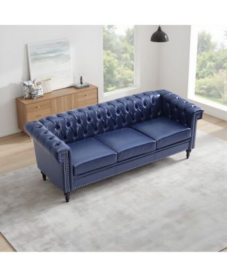 Streamdale 83.66 Inch Width Traditional Square Arm removable cushion 3 seater Sofa