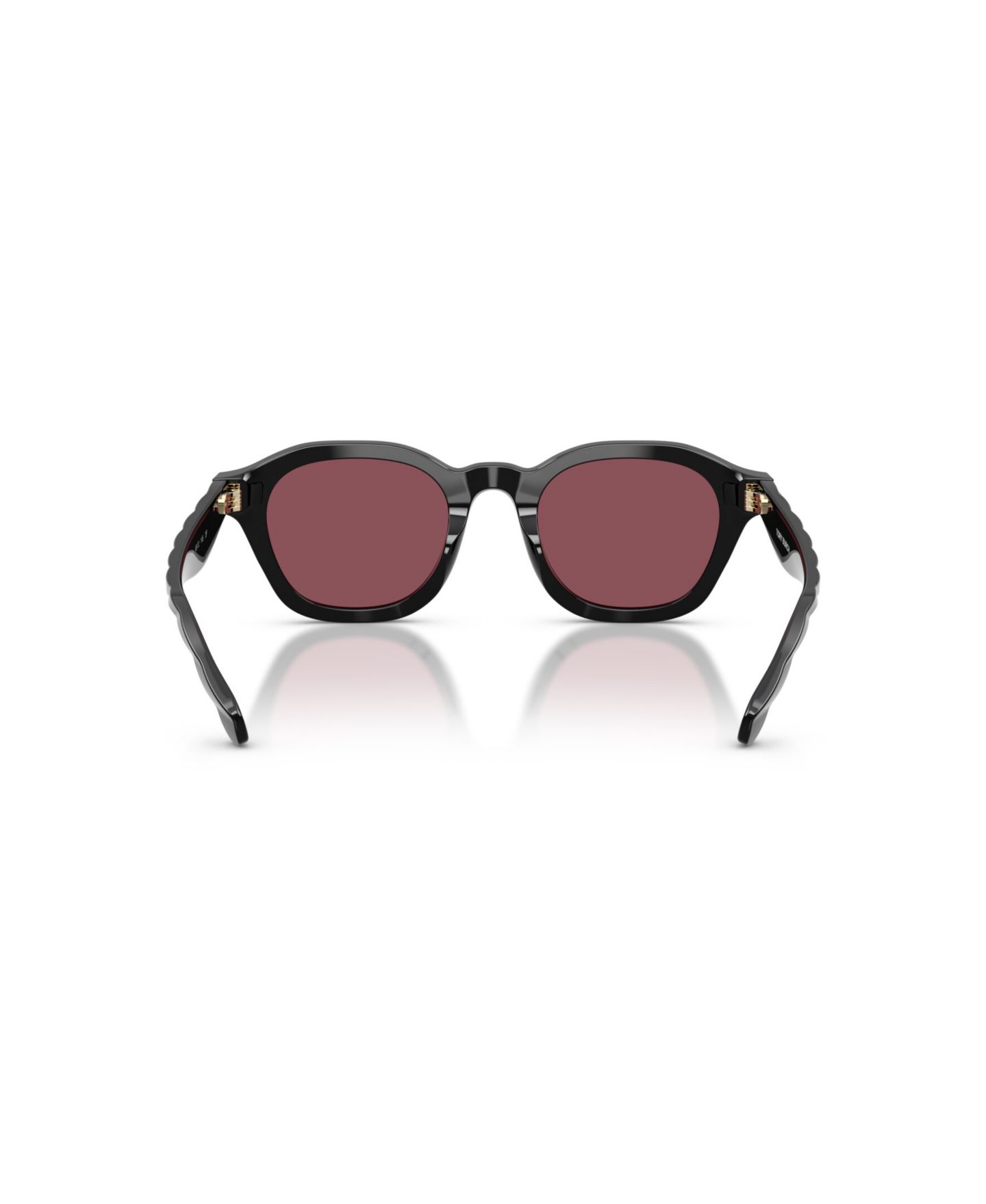 Женские солнцезащитные очки Tory Burch Round Polarized Sunglasses, TY7235D, цвет: Чёрный — фото 4