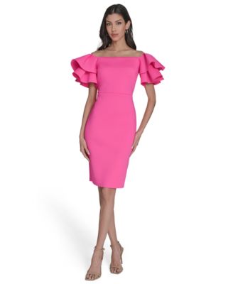 Women's Off-The-Shoulder Sheath Dress