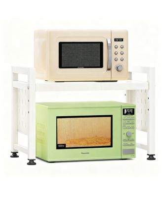 Expandable, Rust-Proof, Space-Saving 3-Tier Microwave Stand
