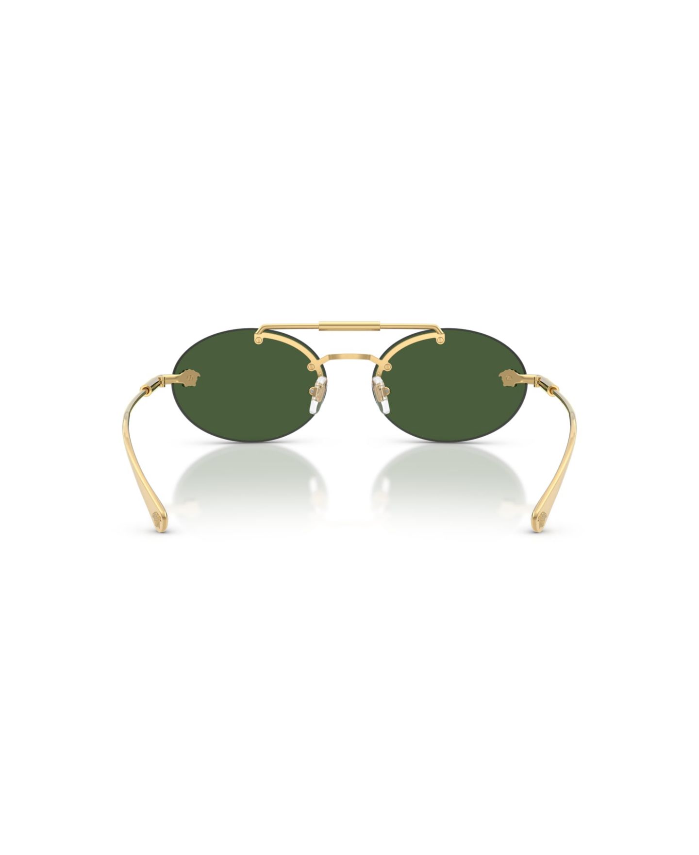 Женские солнцезащитные очки Versace Oval Sunglasses, VE2295, цвет: Золотой — фото 3
