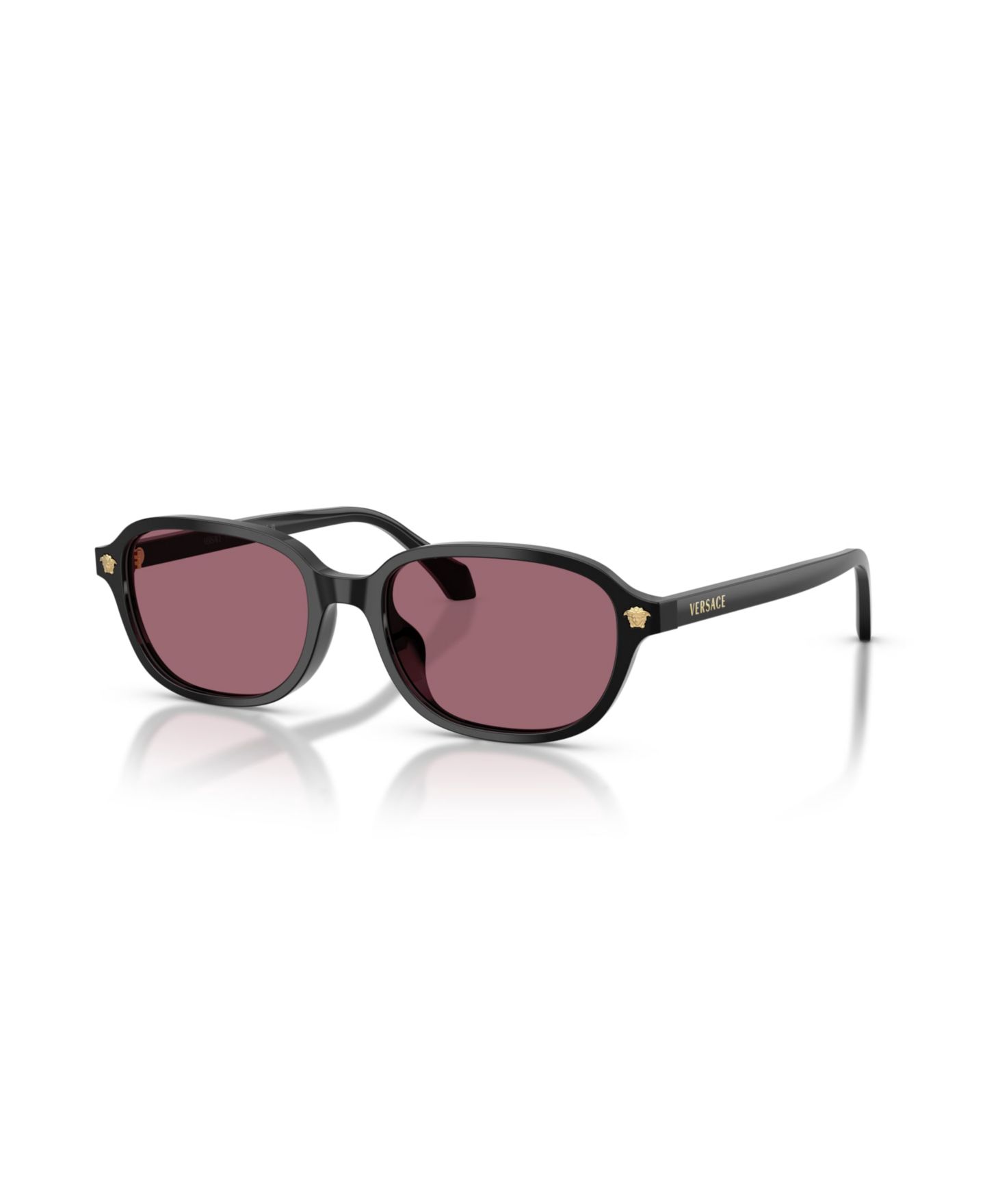 Женские солнцезащитные очки Versace Rectangle Sunglasses, VE4514D, цвет: Чёрный — фото 1