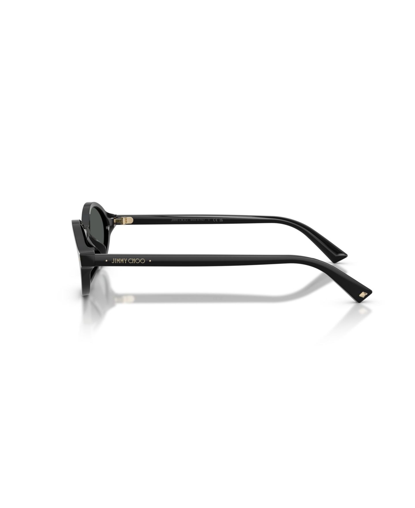 Женские солнцезащитные очки Jimmy Choo Oval Sunglasses, JC5068U, цвет: Чёрный — фото 3