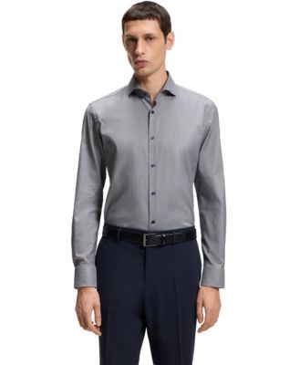 BOSS by Men's Stretch Cotton Structured Slim-Fit Dress Shirt