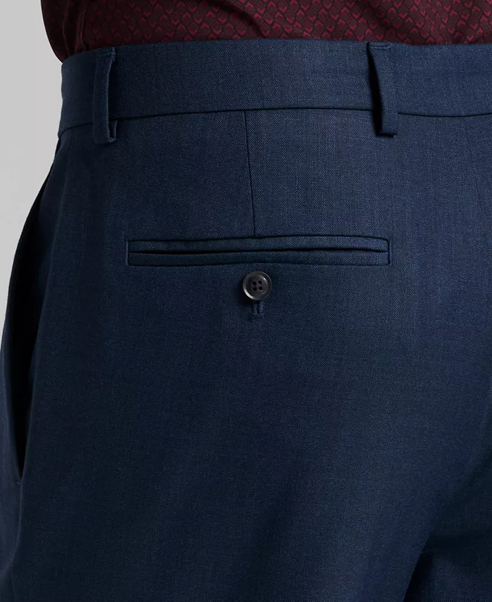 Men's Modern-Fit Sharkskin Dress Pants - thumbnail 4