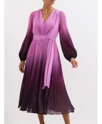 Women's Mira Ombre Tie Waist Midi Dress