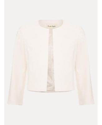 Women's Tailored Cropped Round Neck Jacket