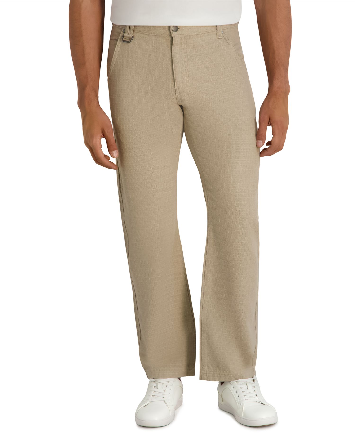 Men's Regular-Fit Textured Carpenter Pants