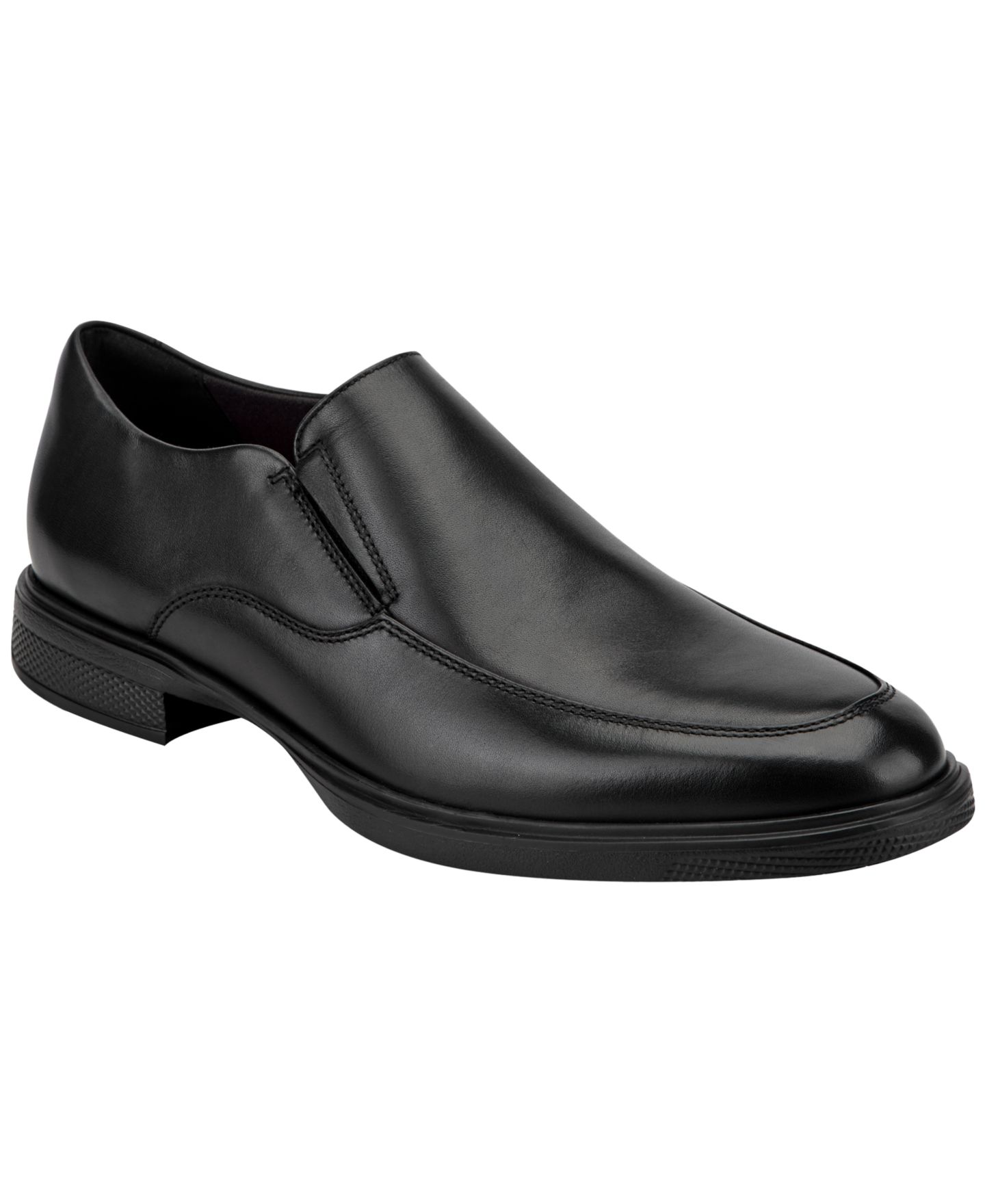 Мужские туфли Rockport Keefer Dress Slip-On, цвет: Чёрный кожаный — фото 1
