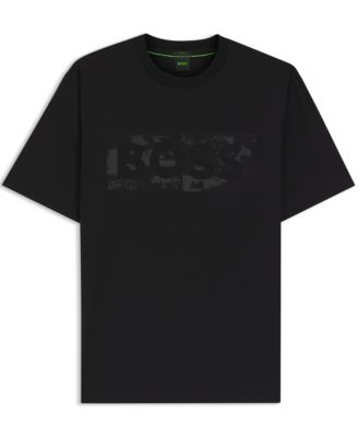 Men's Stretch-Cotton Logo Artwork T-Shirt