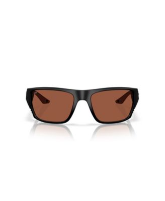 Men's Rectangle Finlet Polarized Sunglasses, 6S9118