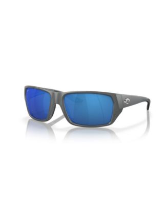 Men's Rectangle Tailfin Polarized Sunglasses, 6S9113