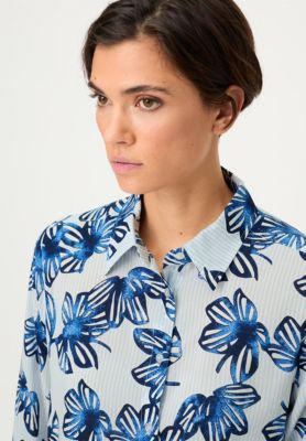 Women's Floral Stripe Shirt