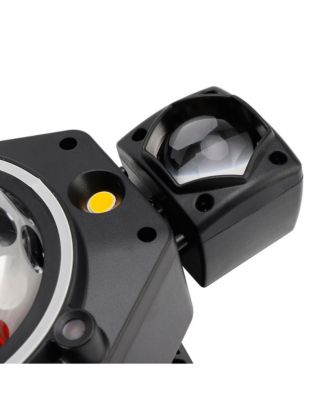 3-Headed LED Stage Light with Laser & Strobe, 80W RGBW System, DMX512 for DJ/Party