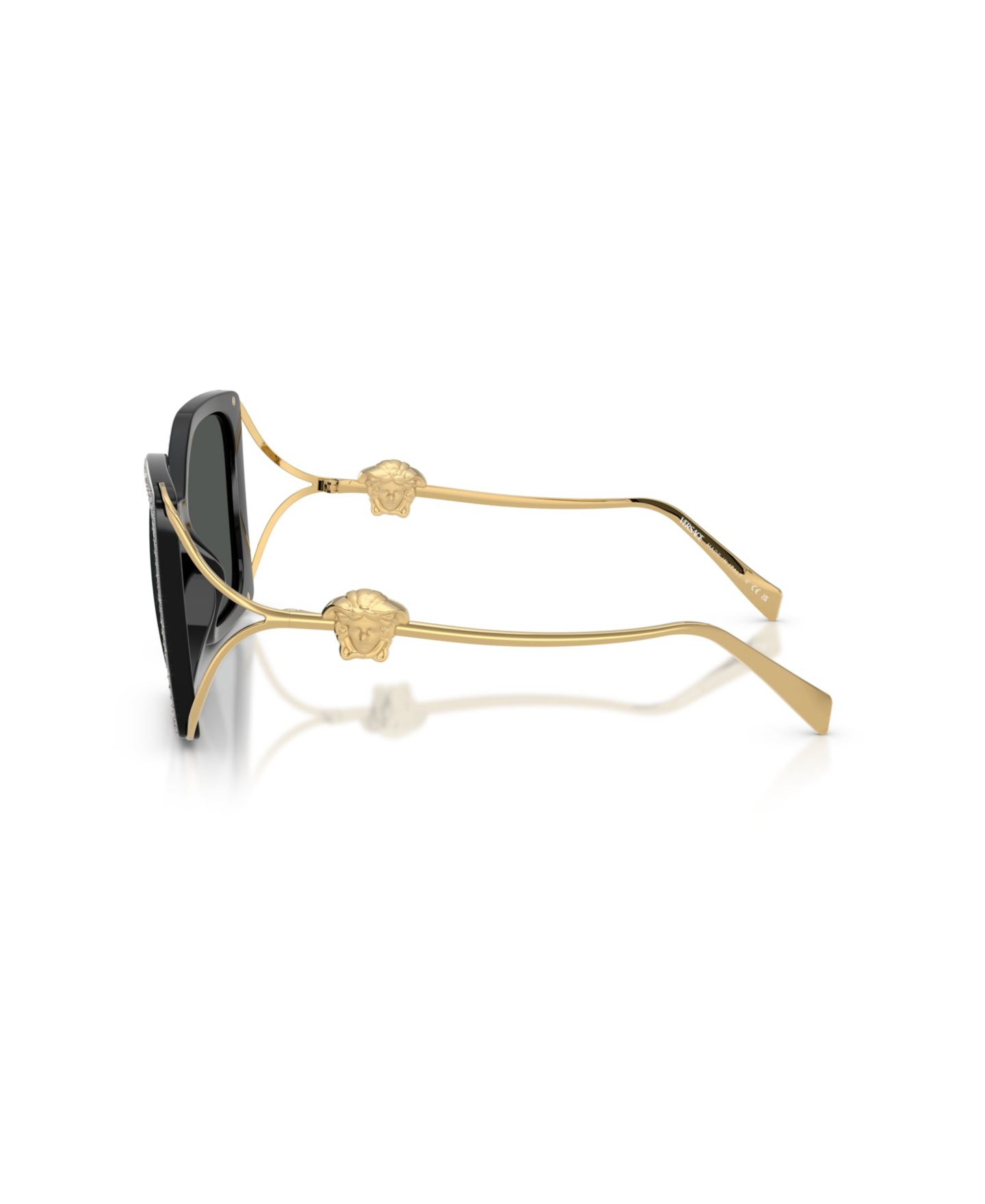 Женские солнцезащитные очки Versace Square Sunglasses, VE4502U, цвет: Чёрный — фото 3