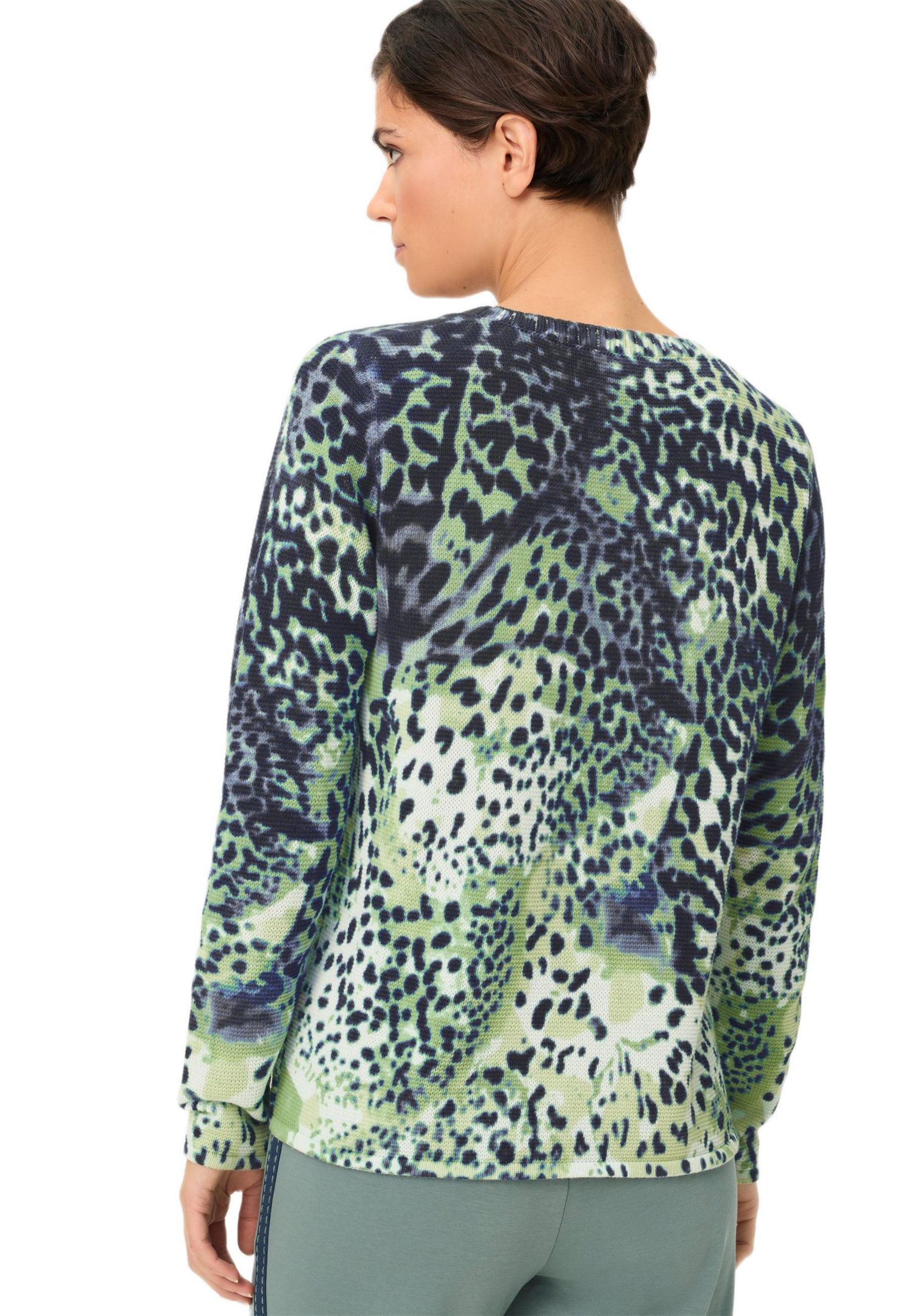 Women's Animal Print Camo Sweater