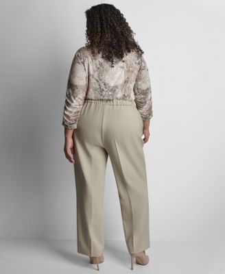 Plus Size Mid-Rise Ankle Pant