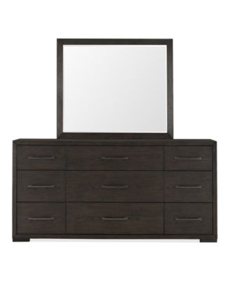 Ryder 35" Oak Veneer 9-Drawer Dresser