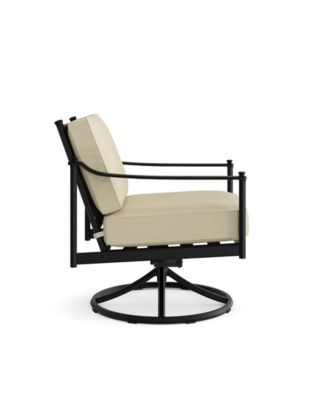 Wellington 35" Acrylic Swivel Rocker Club Chair