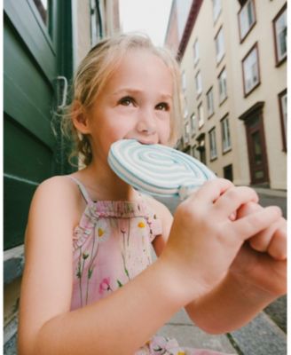 Big Girls Viscose Jumpsuit Printed Flowers