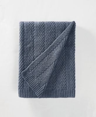 Chevron Faux Mohair Throw, 50" x 70"