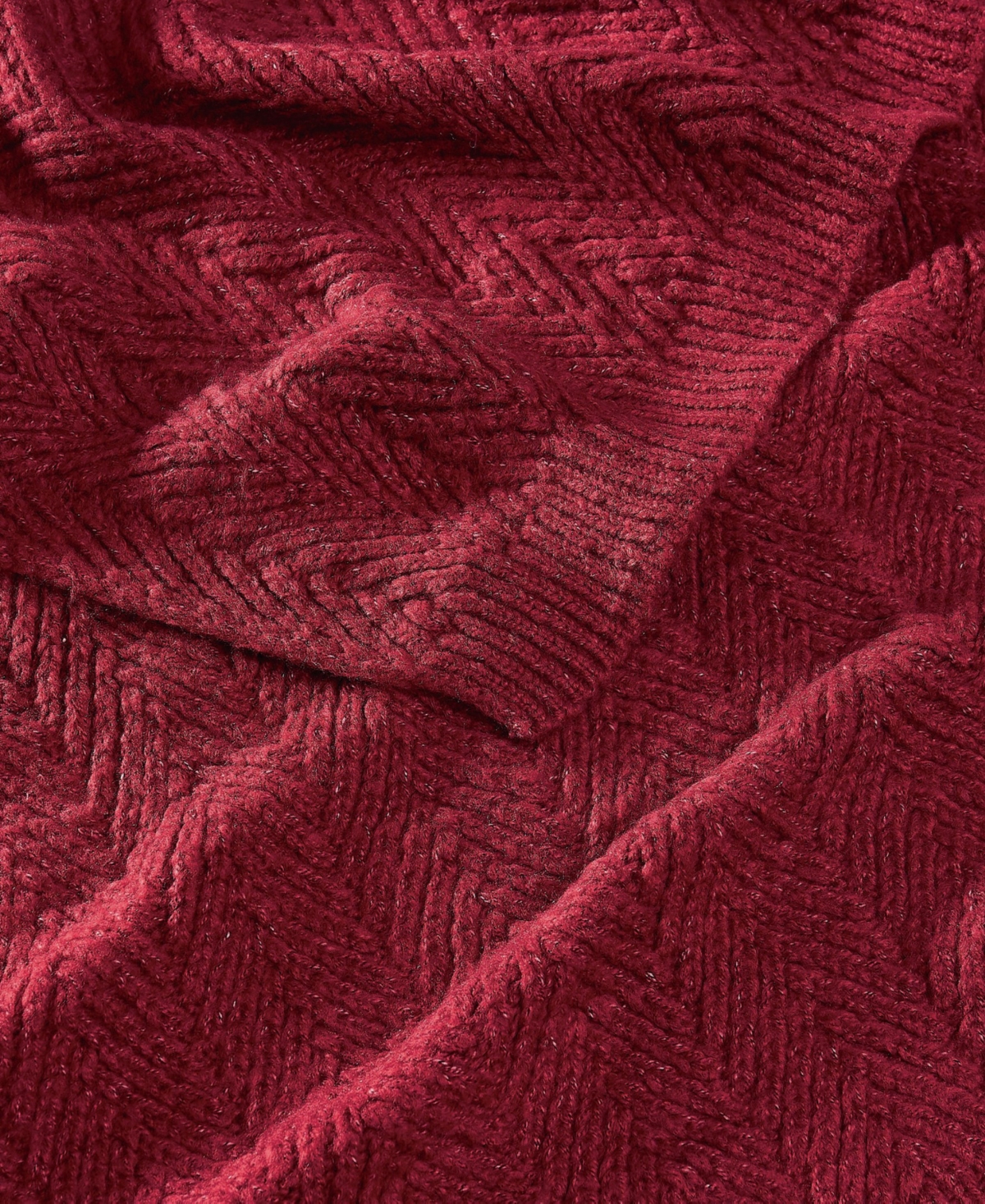 Frye Chevron Faux Mohair Throw, 50" x 70"