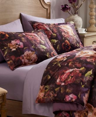 Seraphina Velvet Floral Print 4-Pc. Comforter Set, King