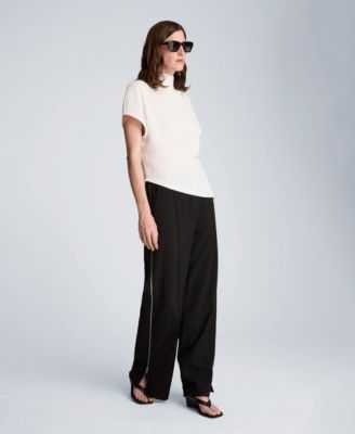 Women's High-Rise Wide-Leg Boyfriend Pants
