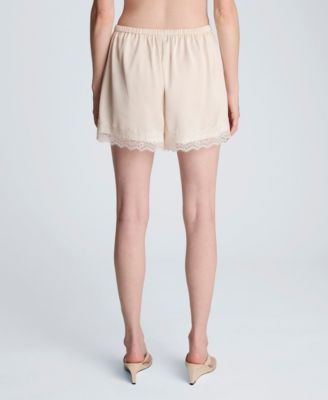 Women's Mid-Rise Lace Pull-On Shorts