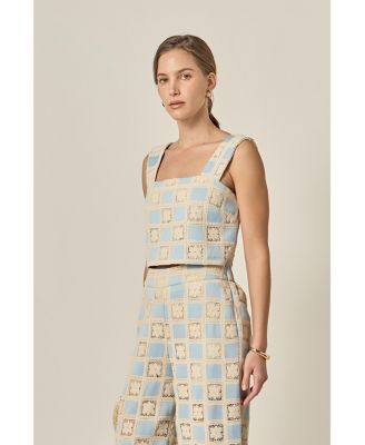 Women's Crochet Sleeveless Top