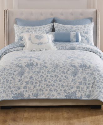 Toile Patch Reversible 3-Pc. Coverlet Set, King/California King